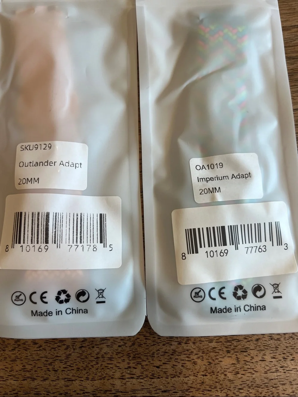 Two brand new Solace 20mm quick connect watch bands